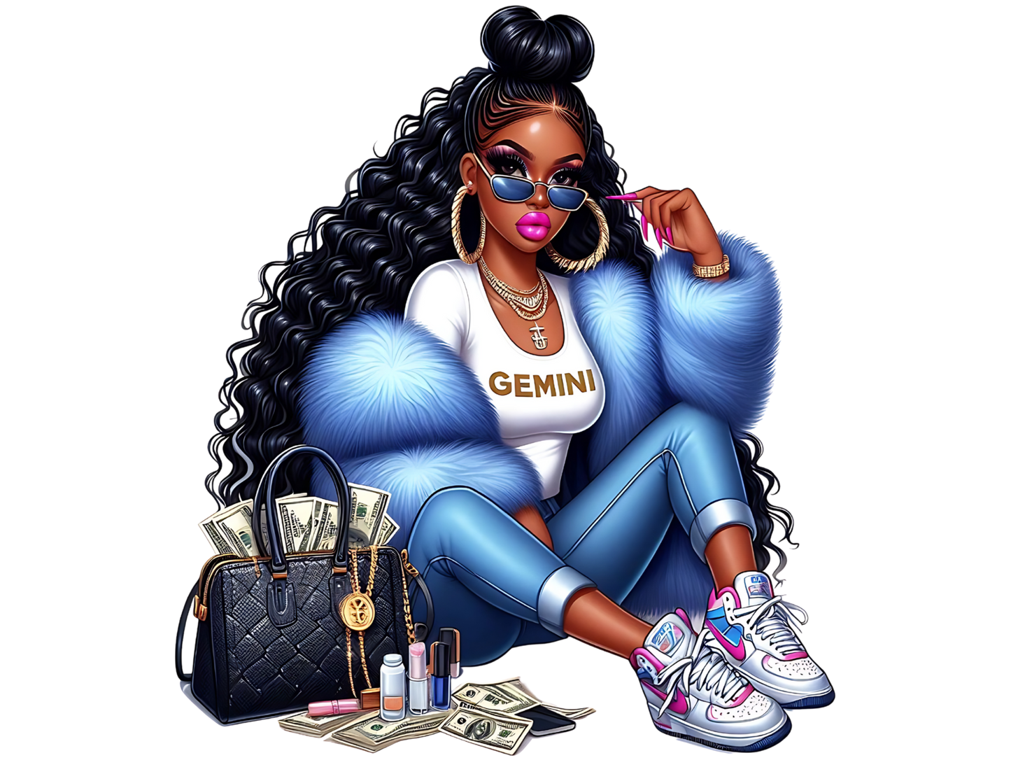 Hip Hop Black Girl Zodiac Shirts