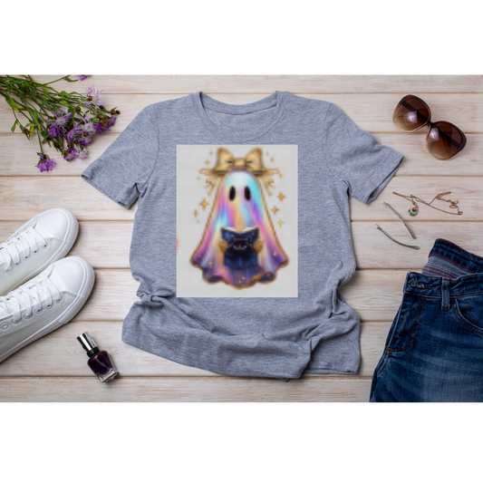 RTS - Iridescent Halloween - Cute Ghost with Reading Book