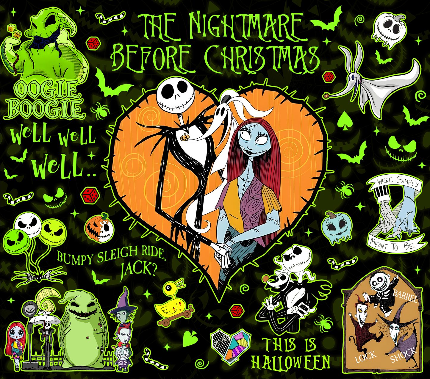 Nightmare Before Christmas Tumbler