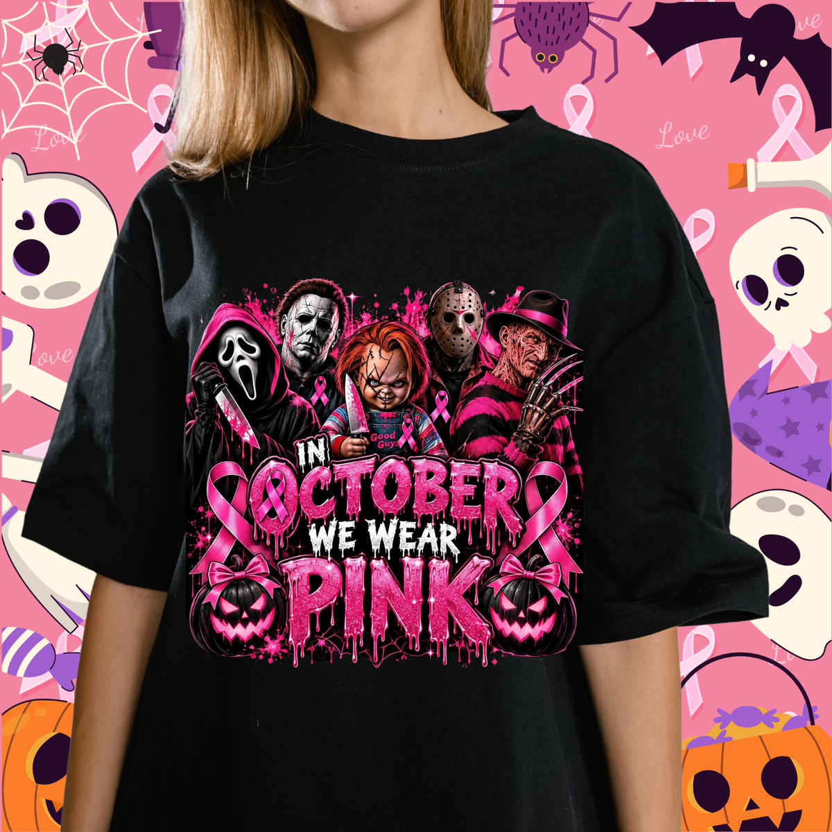 Horror Characters - In October We Wear Pink