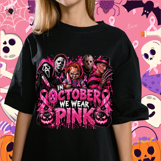 Horror Characters - In October We Wear Pink