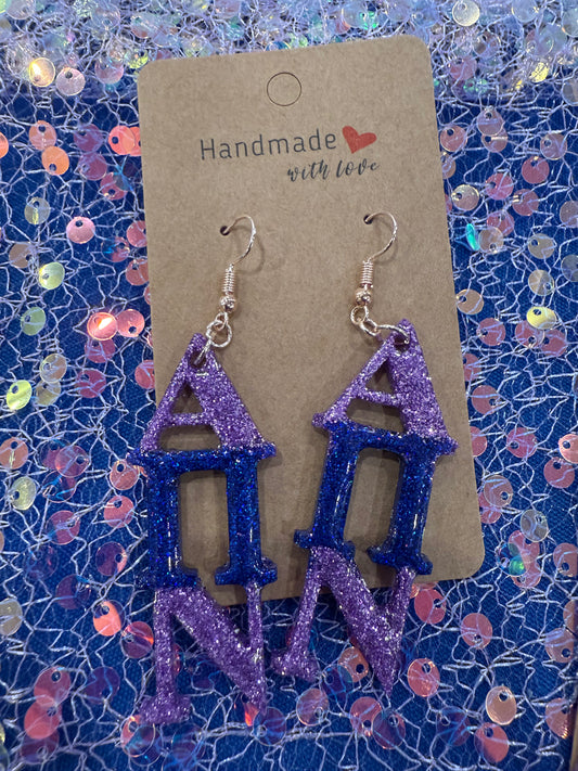 Stacked APN Resin Earrings