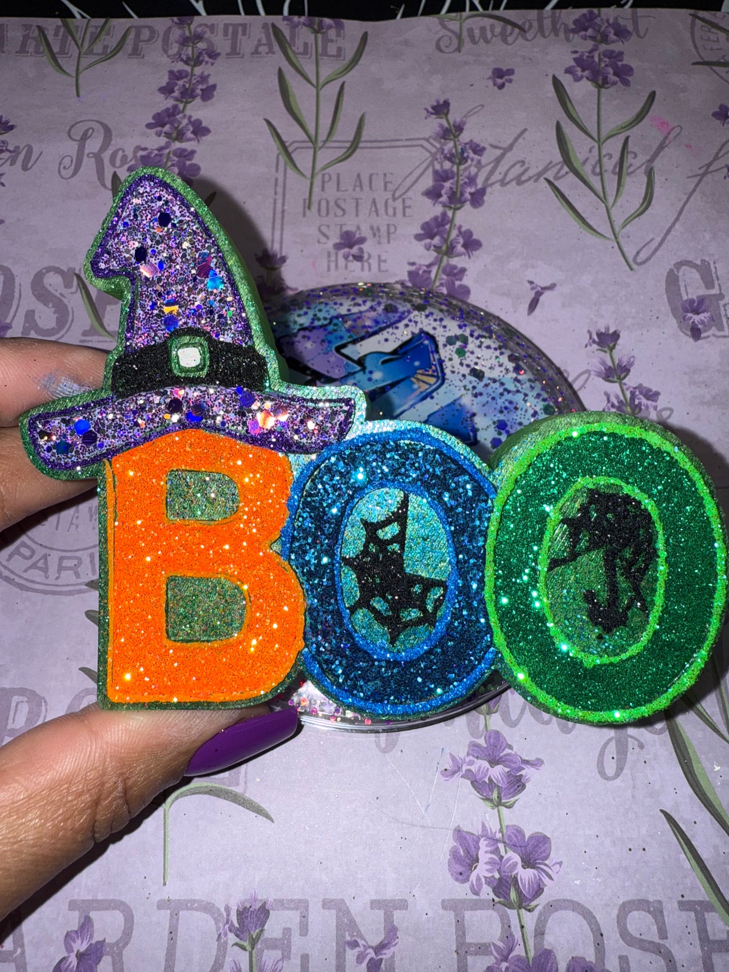 RTS - “BOO” with Witch Hat Car Freshie