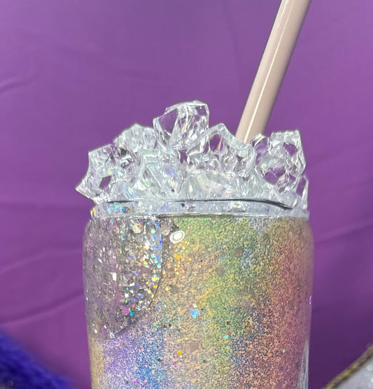 TUMBLER ADD ON - Faux "Ice" or Bling Lid Topper