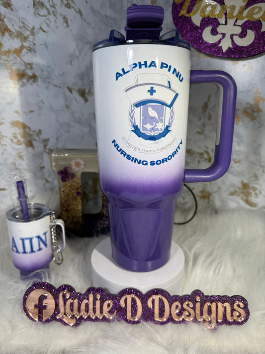 Purple Ombré Tumbler Set
