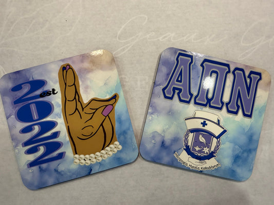 RTS - APN Crest & Hand Sign Ceramic Coasters