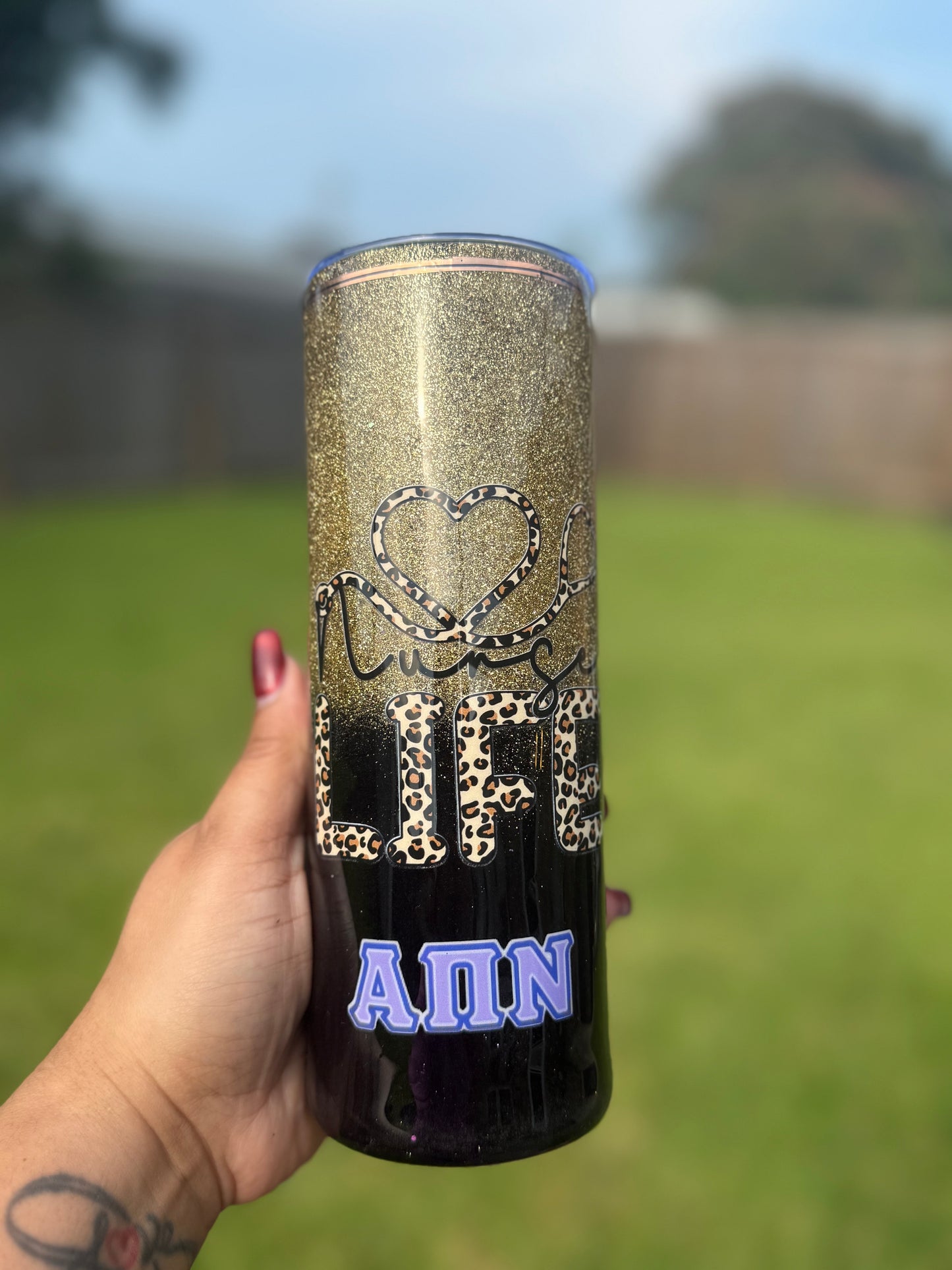 RTS - Epoxy Tumbler - APN Leopard