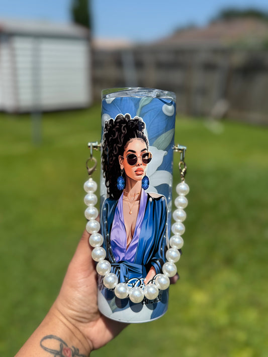 Auction 33 - 20oz APN Boss Lady Tumbler with Pearl Handle