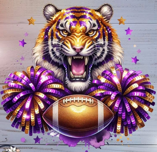 RTS - LSU Tigers with Pom Poms
