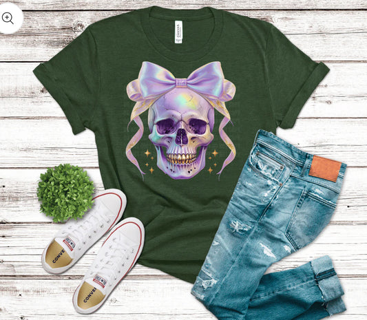 RTS - Iridescent Halloween - Skeleton with Bow