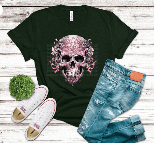 RTS - Pink Halloween - Demask Skeleton Head