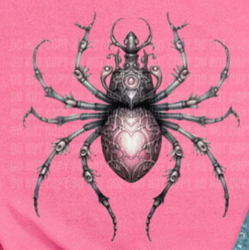 RTS - Pink Halloween - Spider - Small Pocket Size