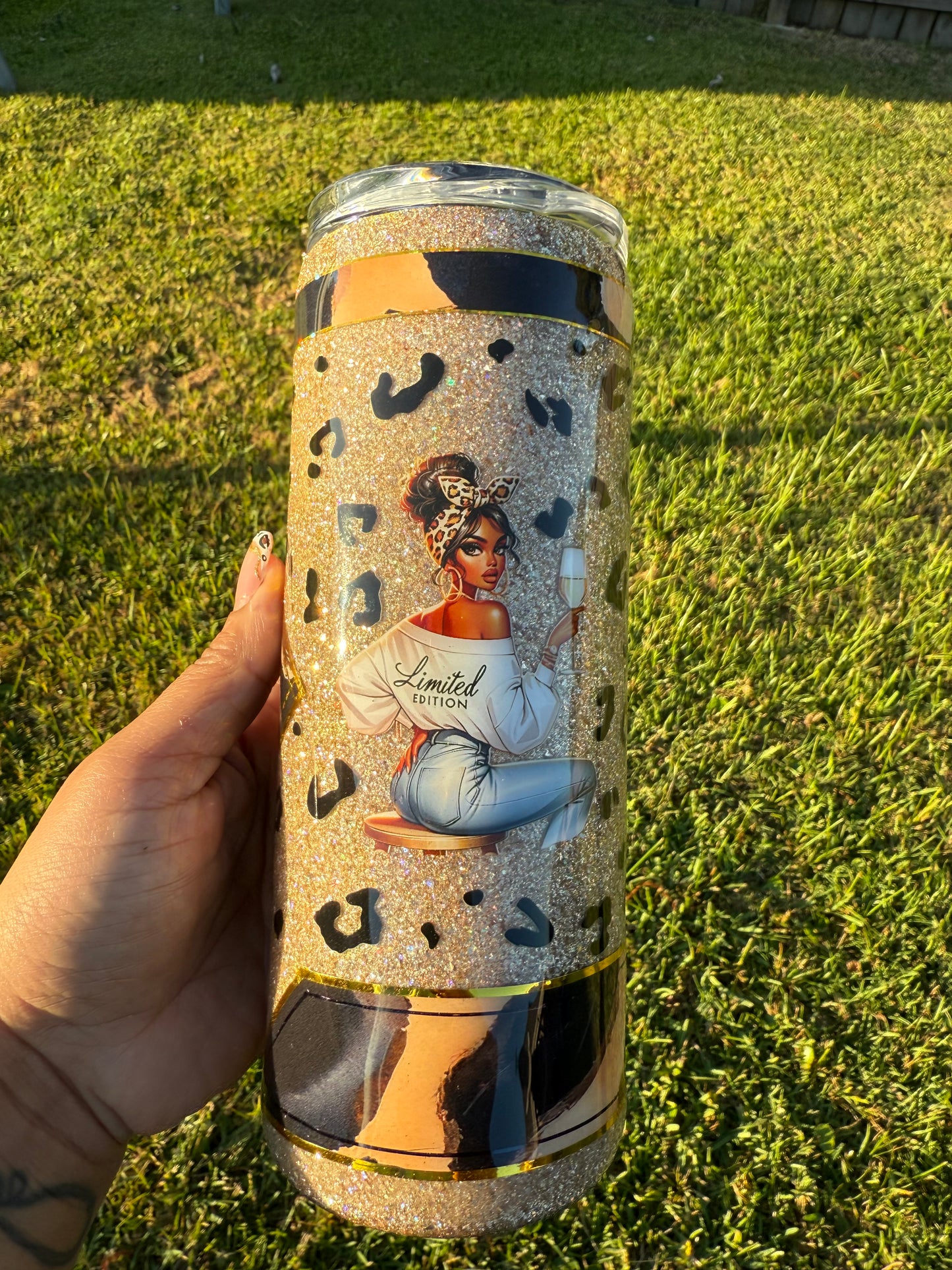 RTS - 25oz  Leopard Print "Limited Edition"