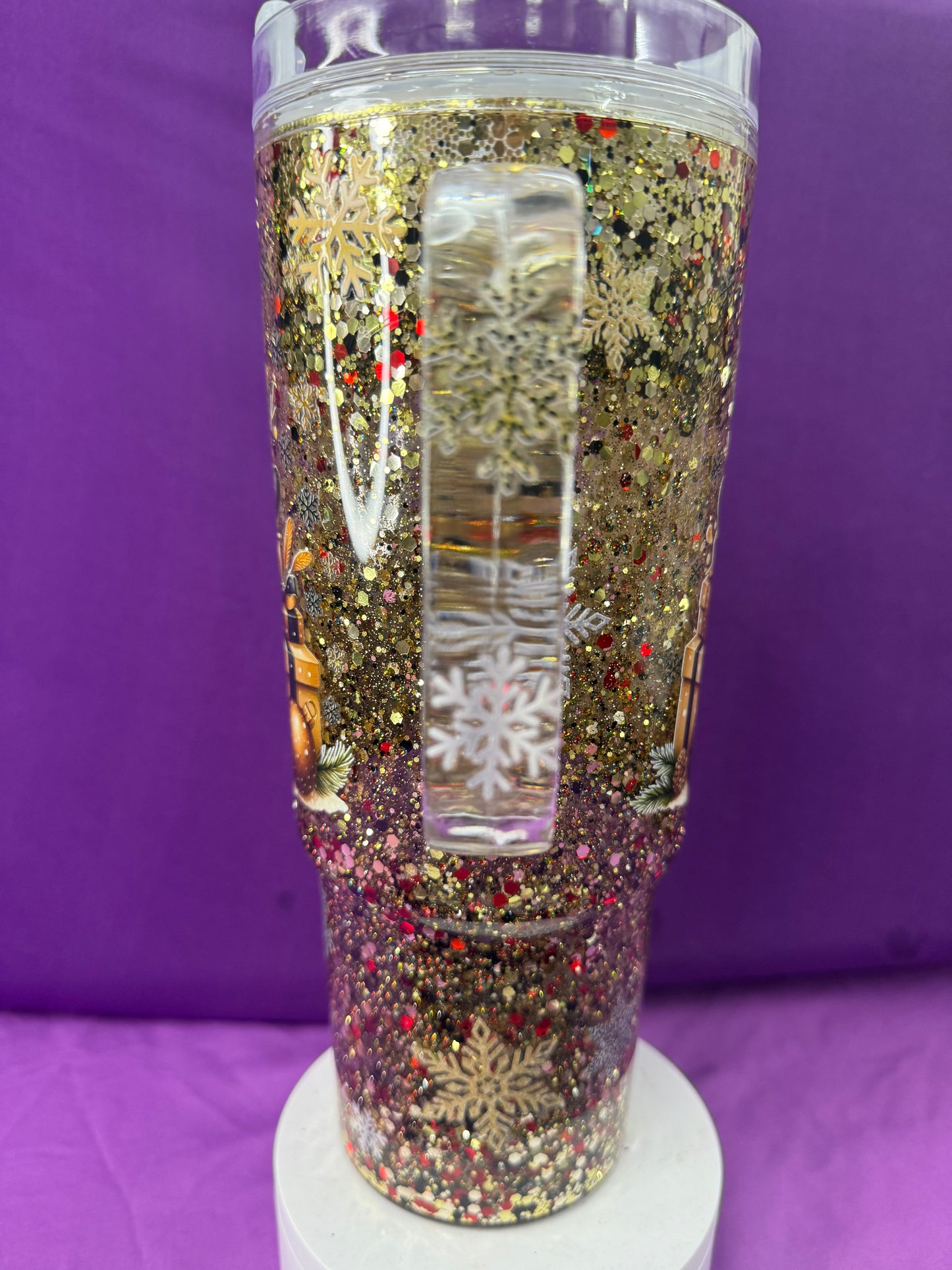 RTS - 40oz - Snowmen - Snowglobe