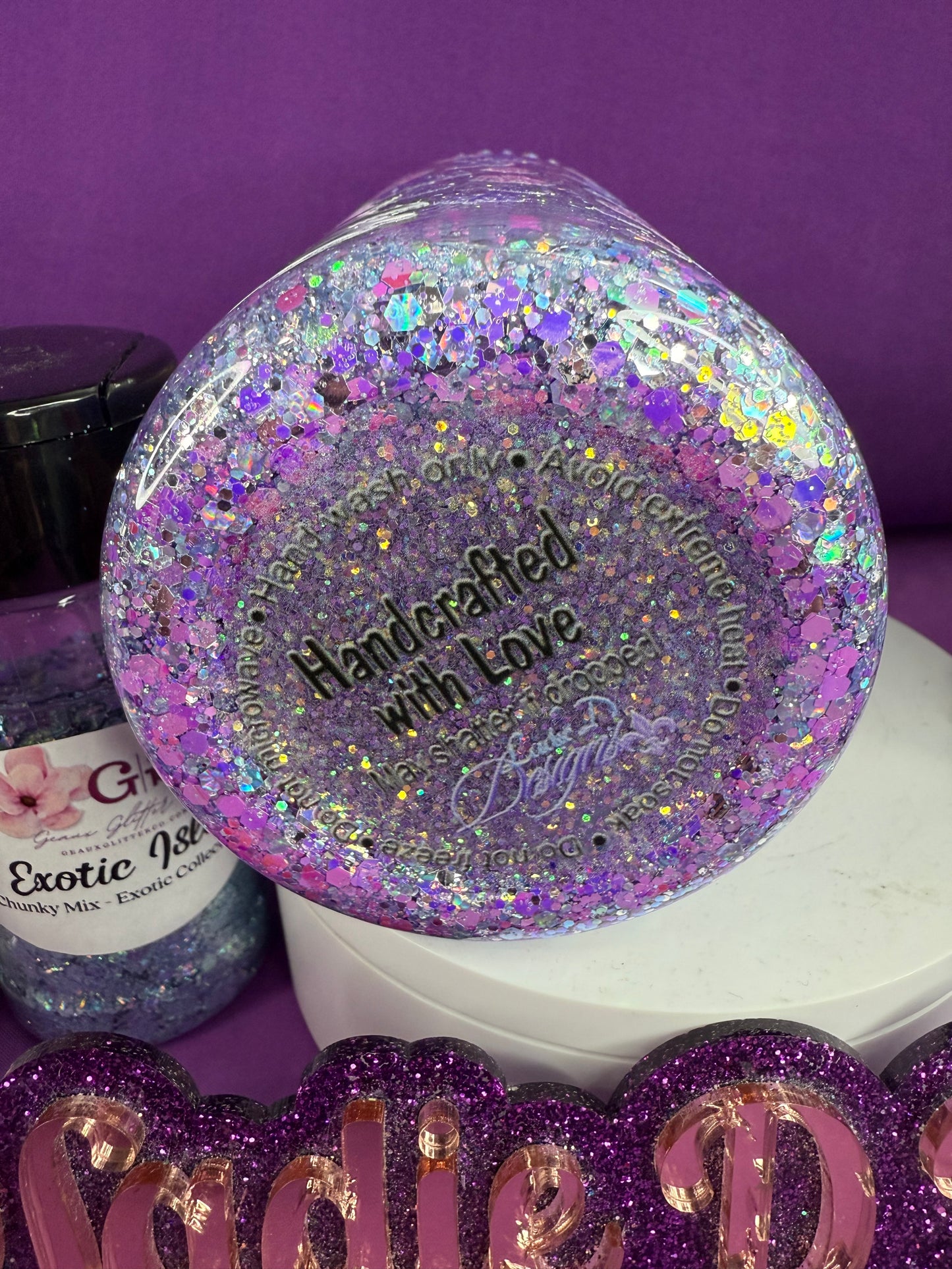 RTS - 16oz Purple Snowmen