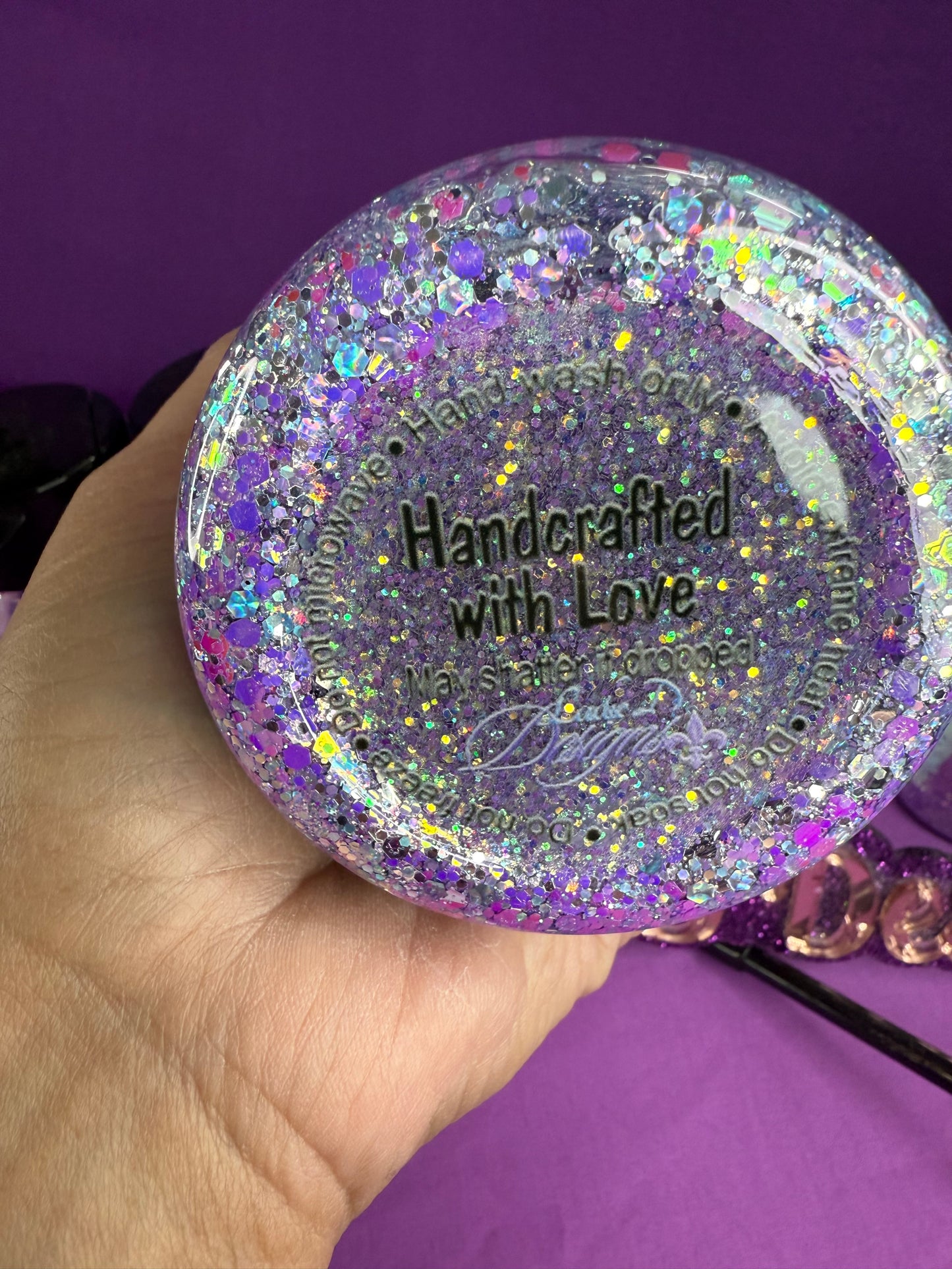 RTS - 16oz Purple Snowmen