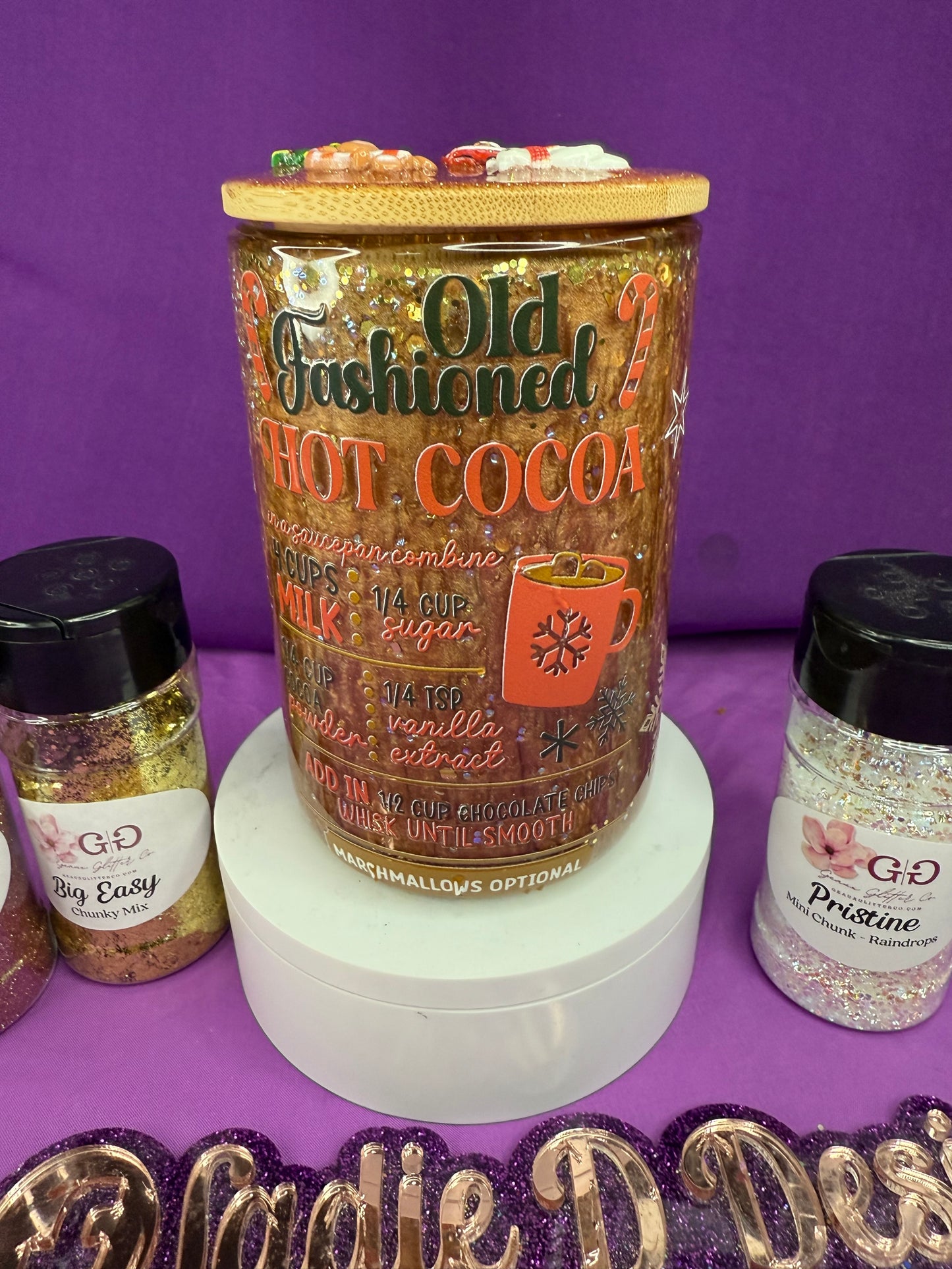 RTS - Old Fashion Hot Cocoa SnowGlobe Mug