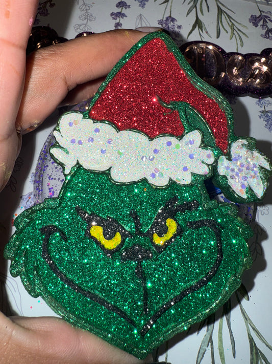 Green Man Face Customizable Car Freshie