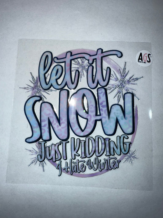 PART 1 - LET IT SNOW - PURPLE