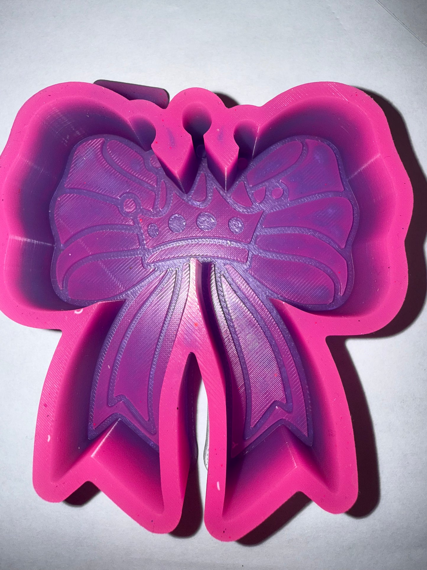 Mardi Gras Bow with Crown