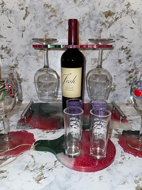 Resin Serving Tray & Coasters