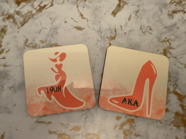 Pink AKA Coaster Set