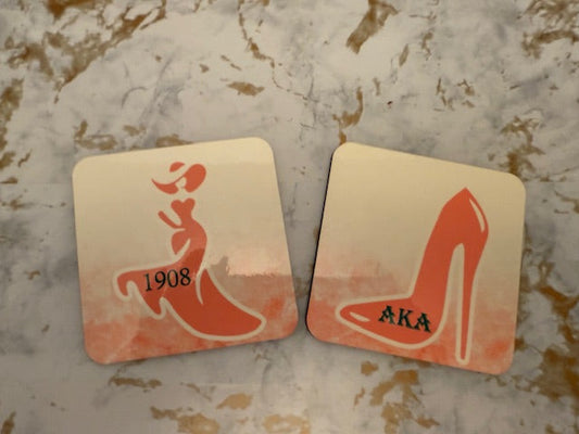 Pink AKA Coaster Set