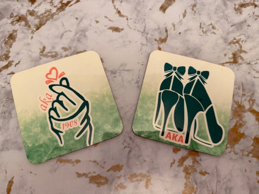 Green AKA Coaster Set