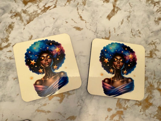 Purple Goddess Coaster Set