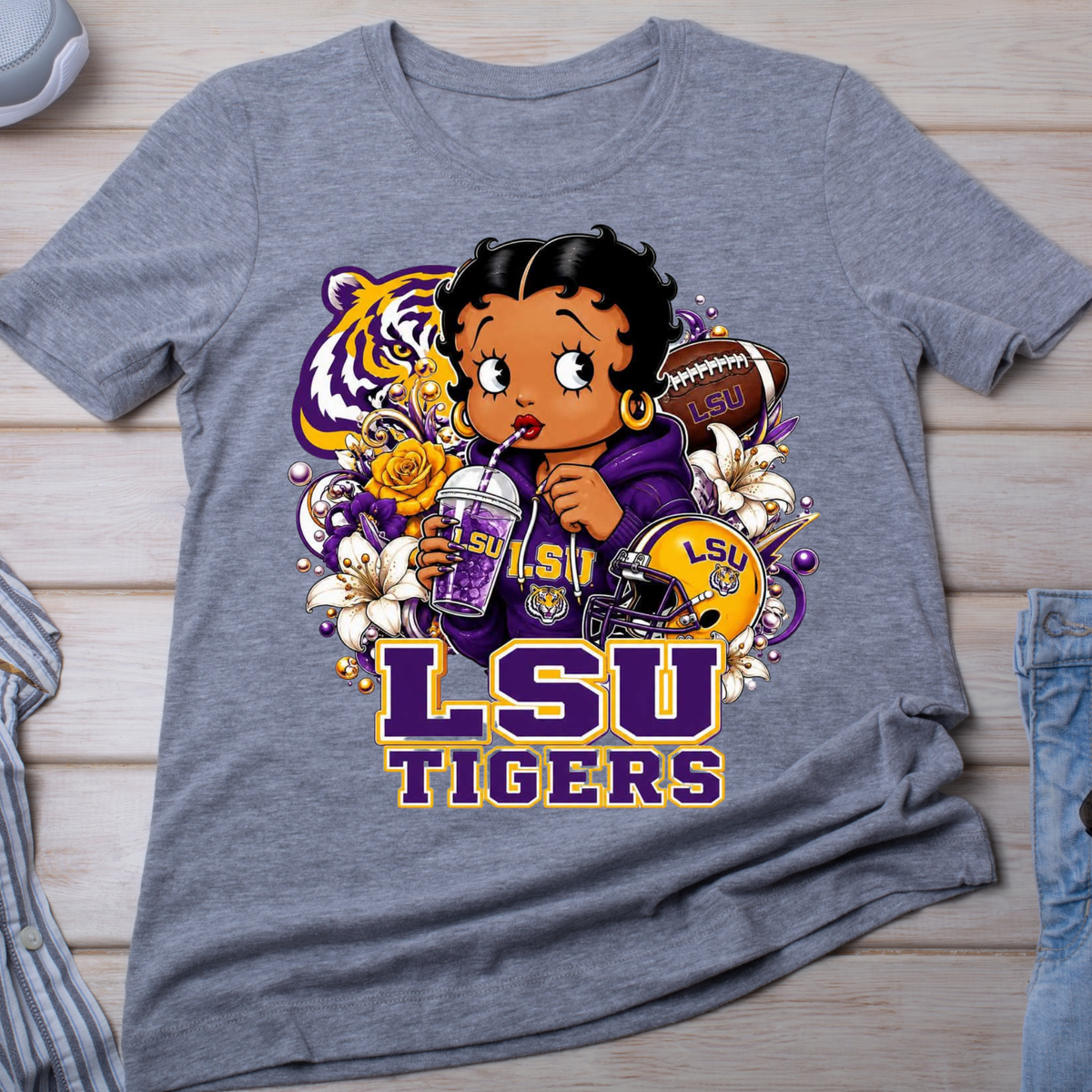 LSU Betty Boop - Brown Betty