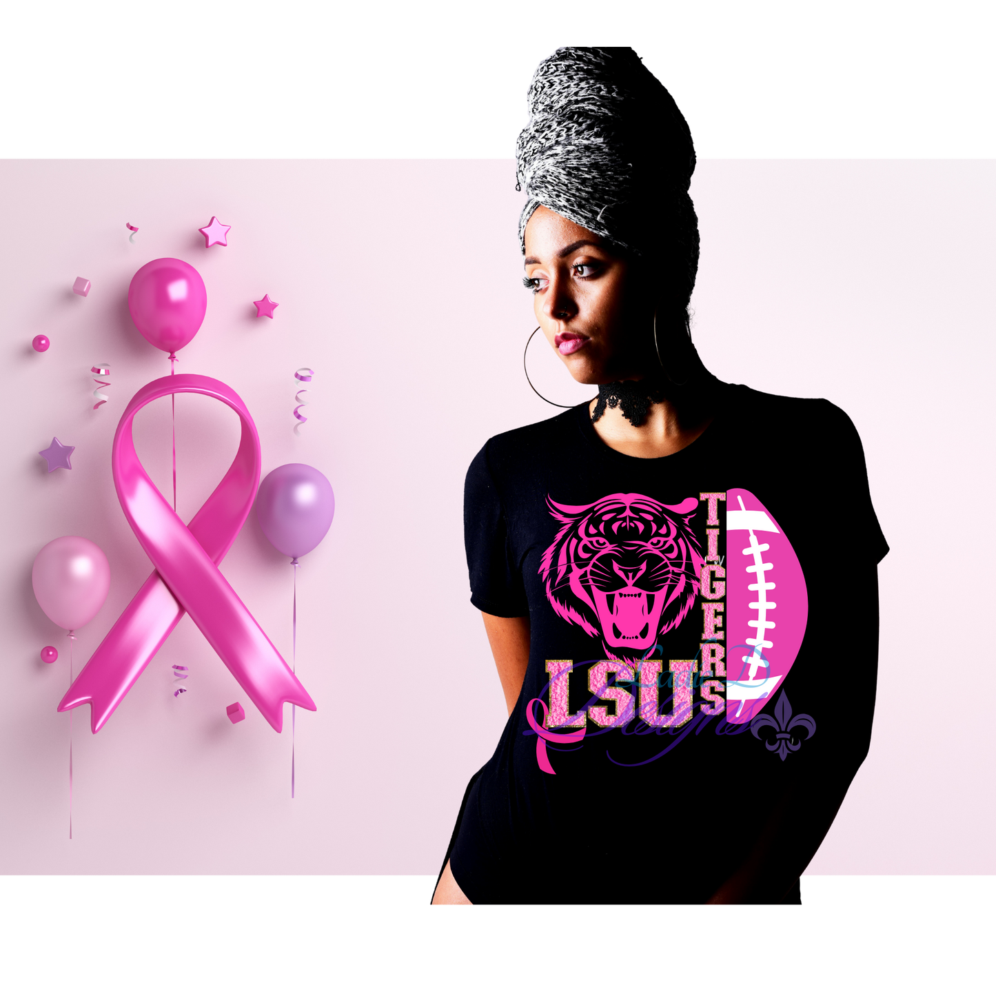 LSU -  Breast Cancer Awareness Shirt - LDD Exclusive