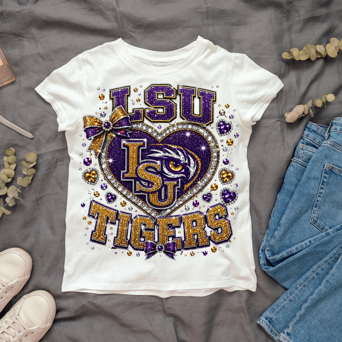 LSU Diamonds and Bows