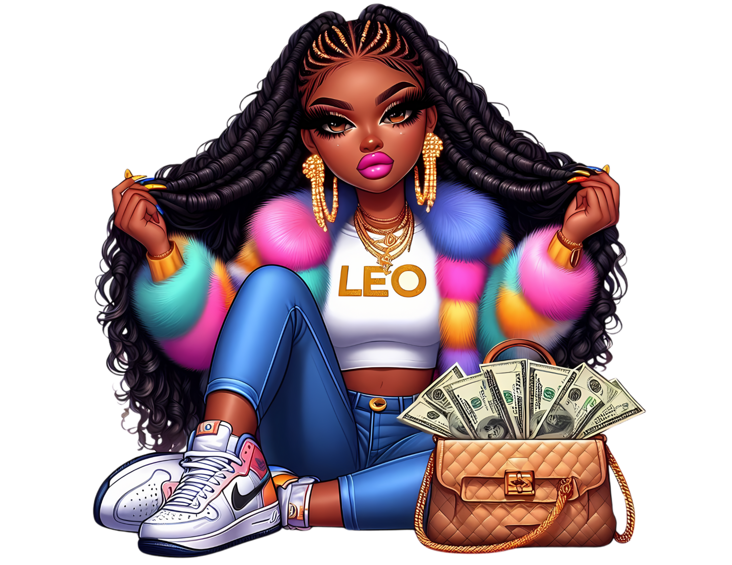 Hip Hop Black Girl Zodiac Shirts