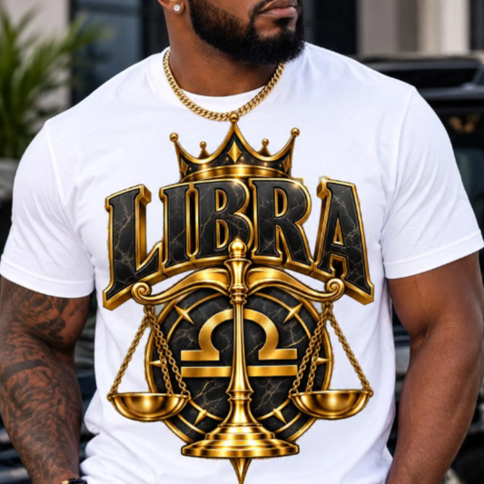 Libra - Black & Gold with Crown