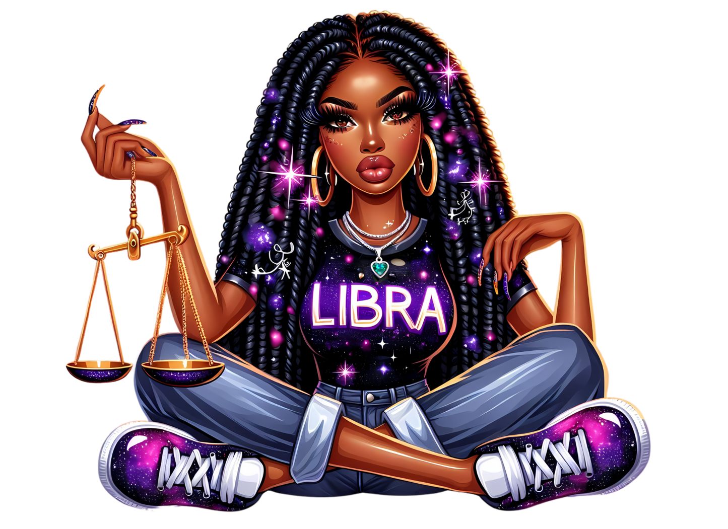 Black Girl Zodiac Tumbler
