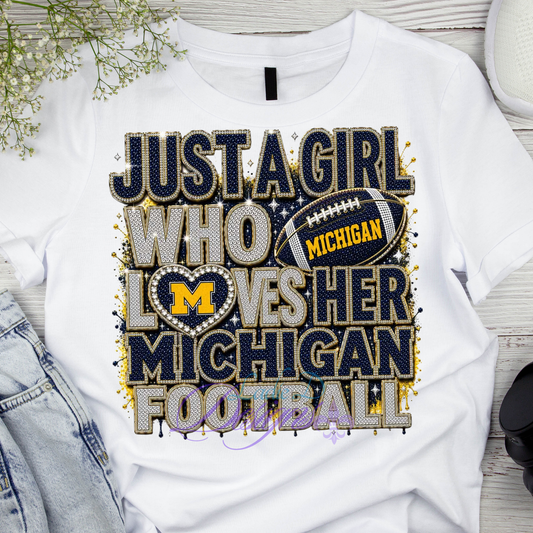 Michigan Wolverines - Just A Girl