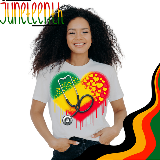 Nurse/Doctor - Juneteenth - Heart