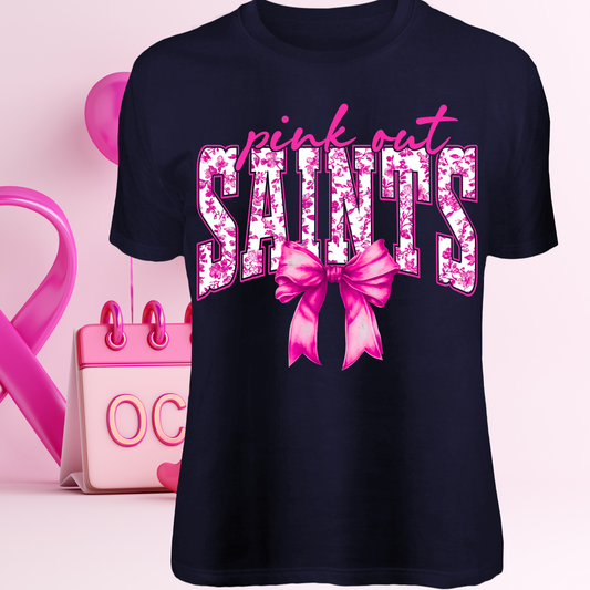 Saints - Pink Out Breast Cancer Awareness Shirt