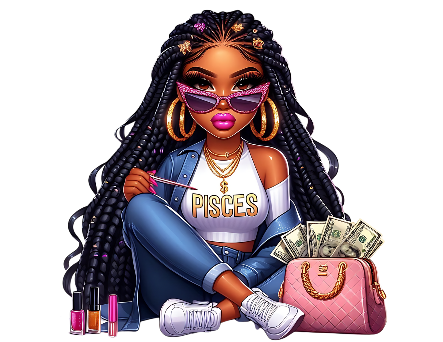 Hip Hop Black Girl Zodiac Shirts