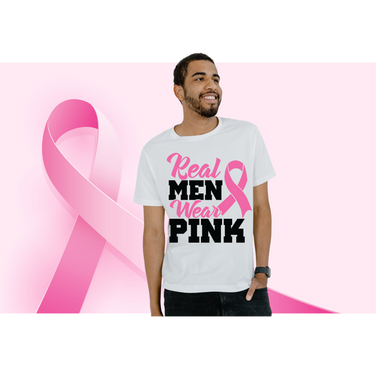 Real Men Wear Pink Breast Cancer Awareness Shirt