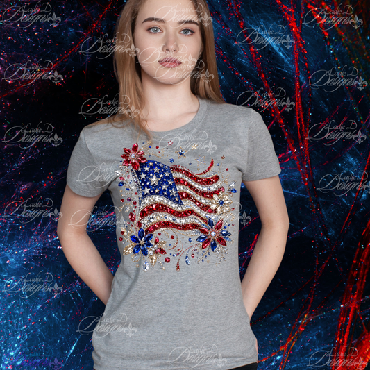 Rhinestone Flag