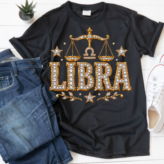 Libra Faux Rhinestones