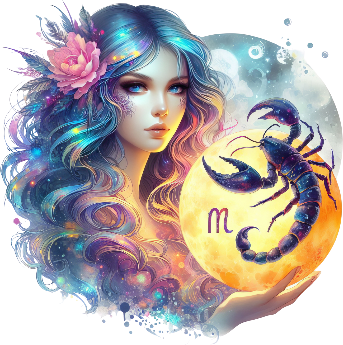 Moon Girl Zodiac Tumbler