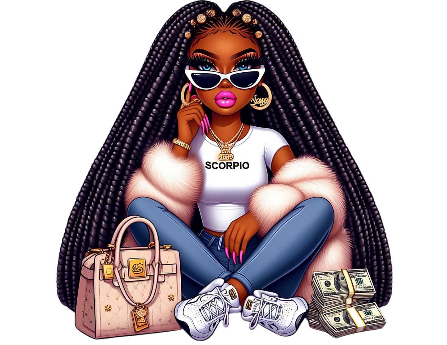 Hip Hop Black Girl Zodiac Shirts