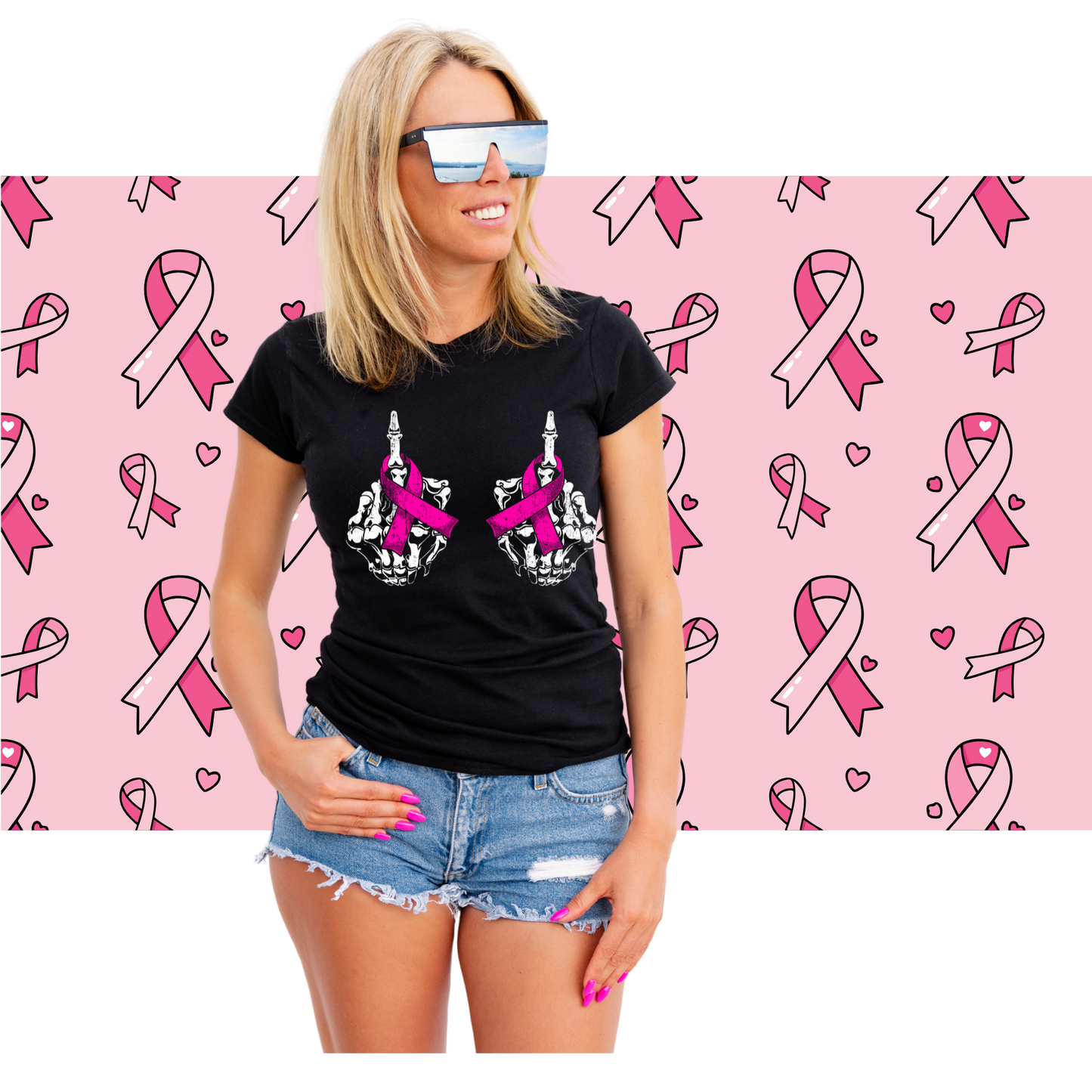 Middle Finger to Breast Cancer