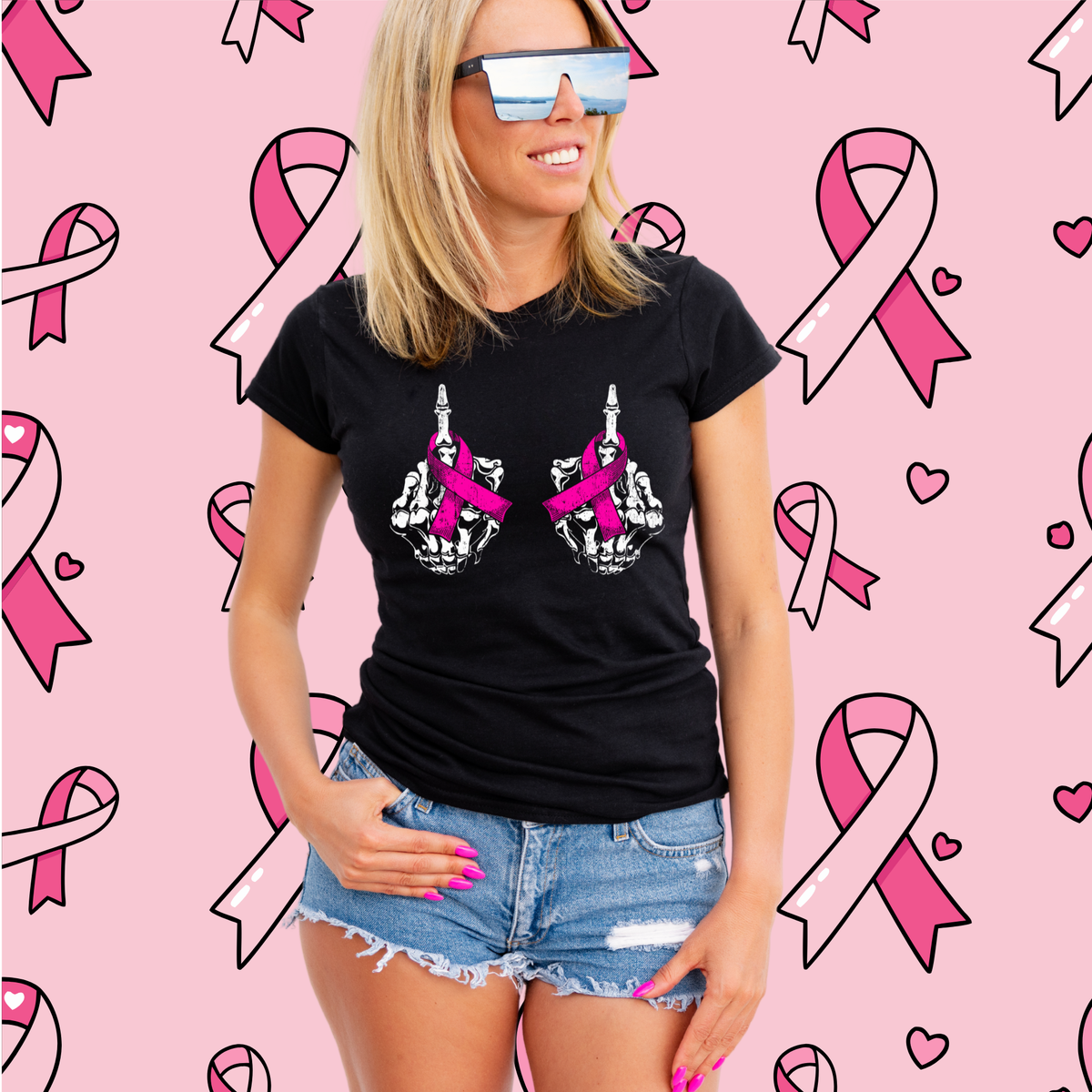 Middle Finger to Breast Cancer