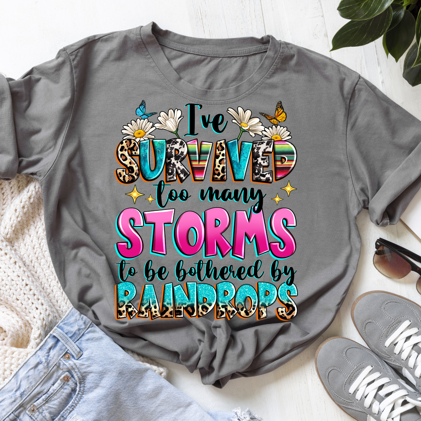 I've Survived too many Storms to be bothered by Raindrops
