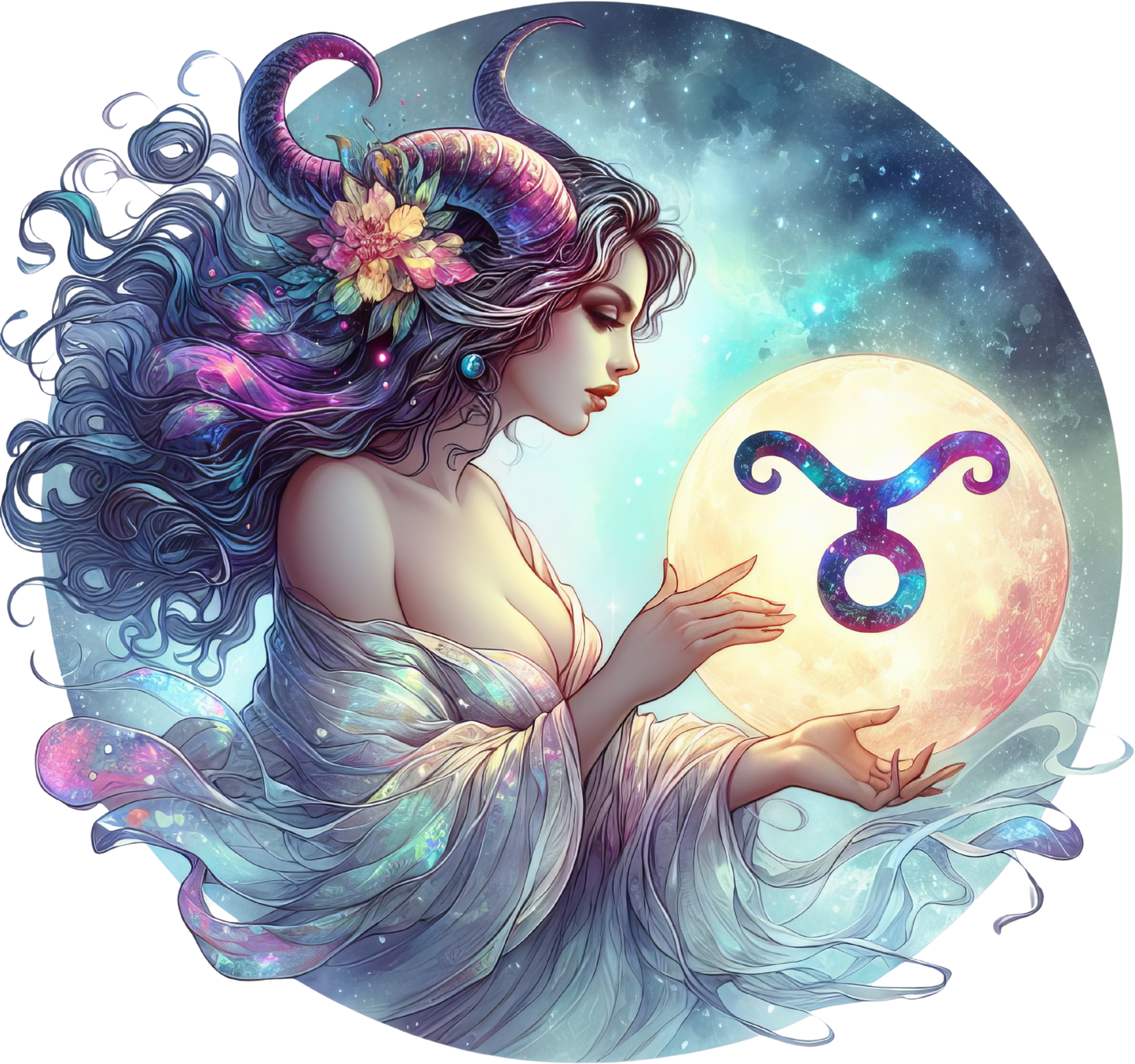 Moon Girl Zodiac Tumbler
