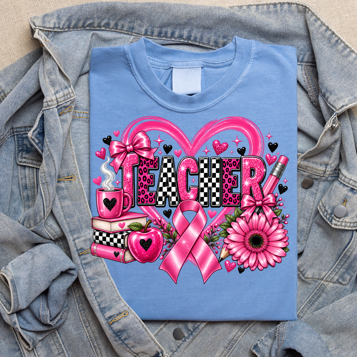 Teacher Heart Books Breast Cancer