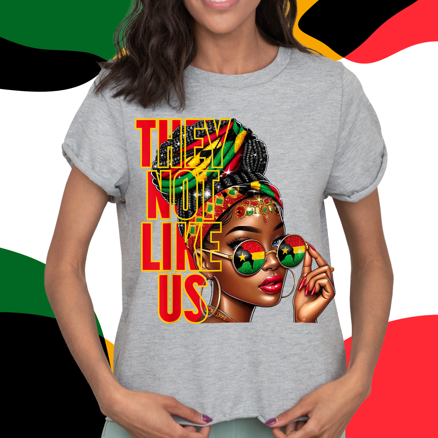 They Not Like Us - Queen Africa Glasses